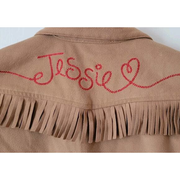 Disney Toy Story Jessie Girls Sz. 7/8 Camel Color Jacket Snap Closure Costume - Picture 7 of 8